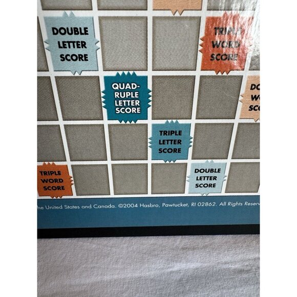 Super Scrabble Game 2004 Word Game Family Board Complete Classic Fun Crossword - Picture 4 of 7